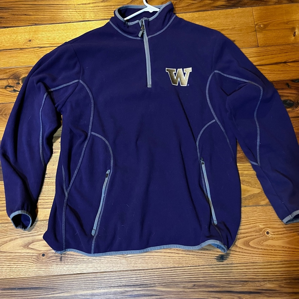 University of Washington half zip fleece